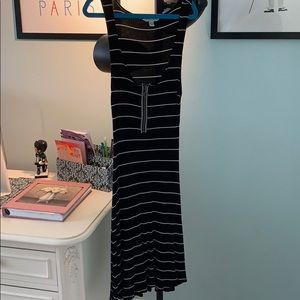 Black and white striped, Tight, dress